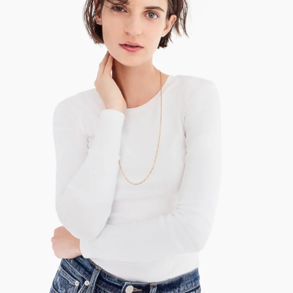 J. Crew 2 Slim Perfect Long-sleeve T-shirts S